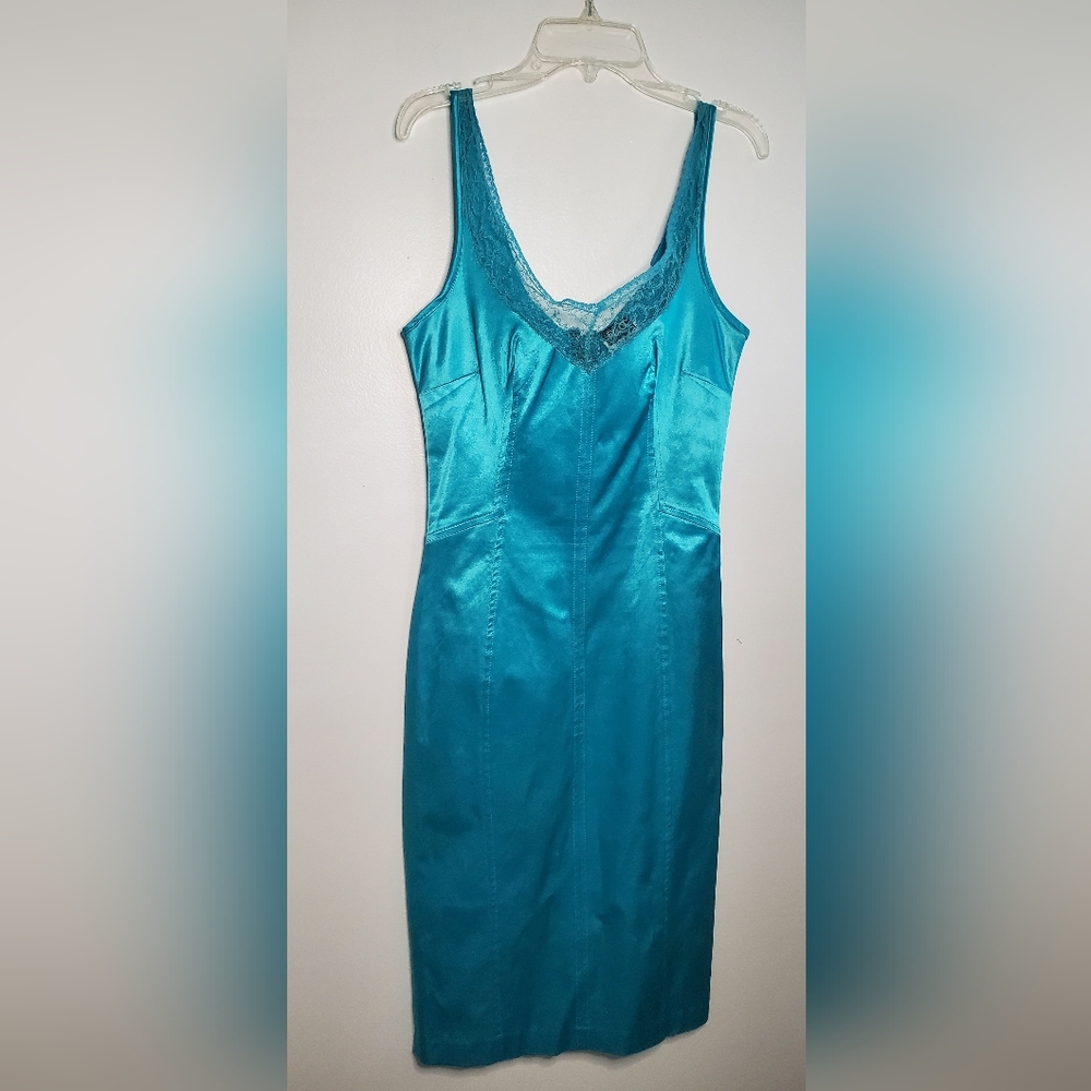 Dolce & Gabbana size 30/44 -turquoise cocktail dress -Made in Italy